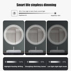 31.5 Inch LED Round Bathroom Mirror, Wall Mounted Multifunction Bathroom Vanity - Image 3