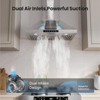 Wall Mount 30 Inch Range Hood 900 CFM, Ductless/Ducted Convertible Kitchen Hood - Image 3