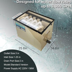 Koi Pond Rotary Drum Filter 3000GPH 220V, Fully Automatic Self-Cleaning Filter - Image 2