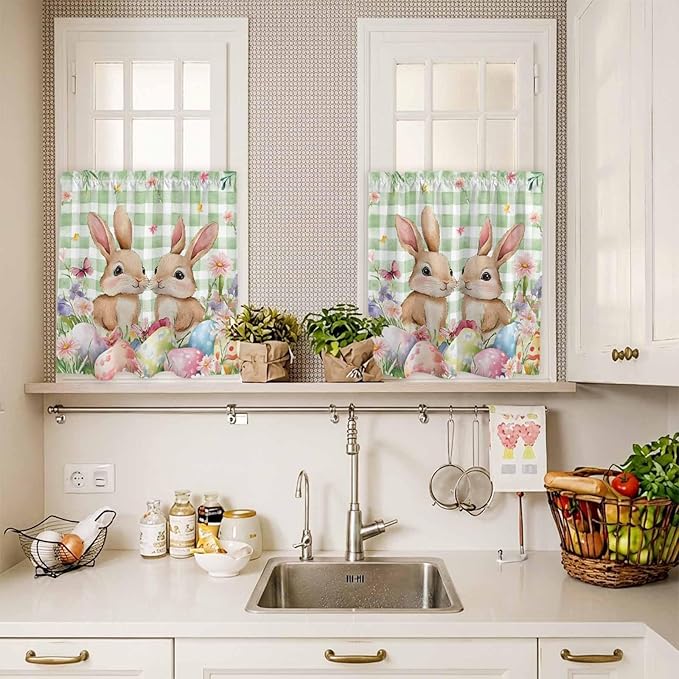 Easter Kitchen Curtains Set 3 Piece - Image 7