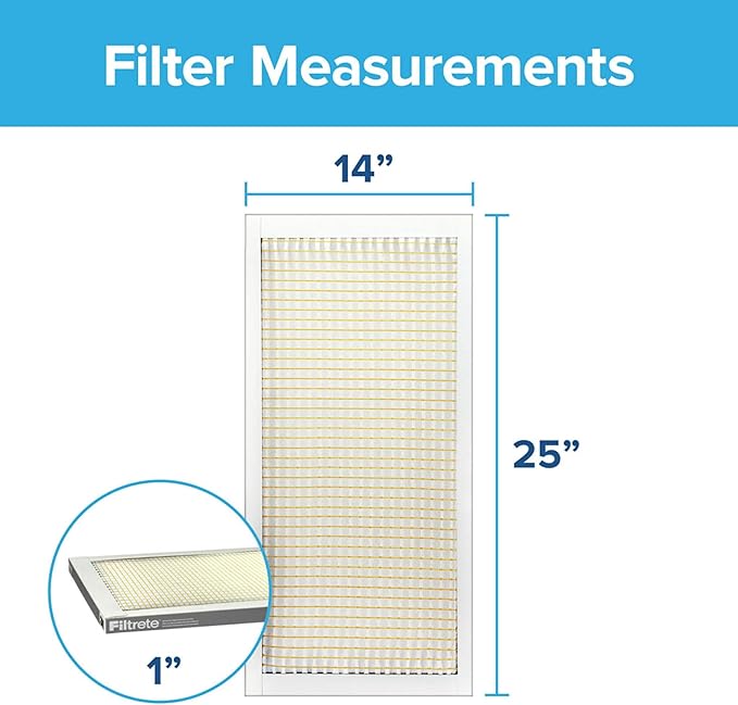 Filtrete 14x25x1 AC Furnace Air Filter, MERV 5, MPR 300, Capture Unwanted - Image 2