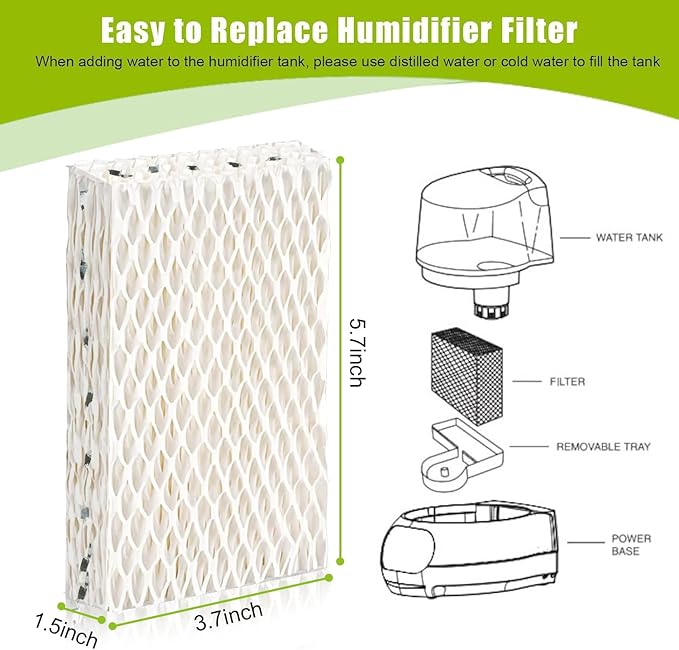 4 Pack WF813 Humidifier Filters Wick Replacement Compatible - Image 7