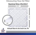 Filter King 25x32x1 Air Filter | 4-PACK | Carbon MERV 8 HVAC Pleated A/C - Image 2