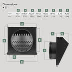 Vent Systems 8" Inch Exhaust Vent Cover - Image 2
