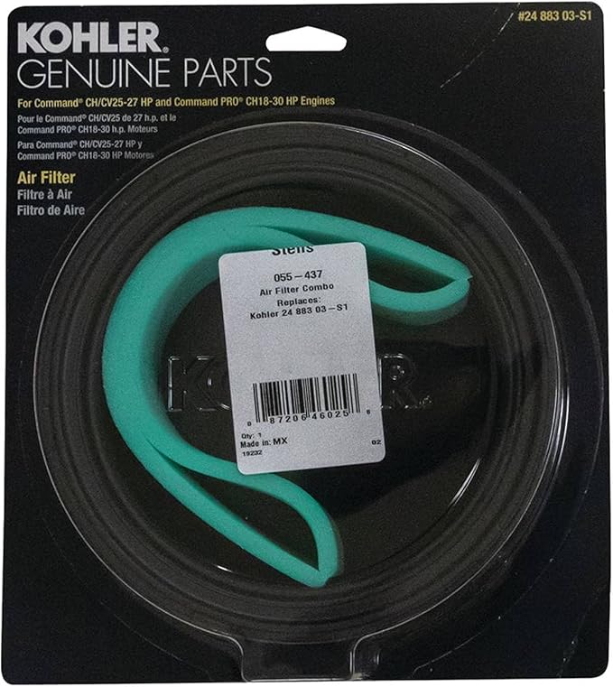 Stens 055-437 Air Filter Combo, Kohler 24 883 03-S1 - Image 2