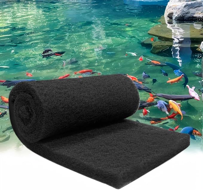 Aquarium Carbon Pad -Premium Cut to Fit Carbon Infused Filter Pad Media by GourragePro