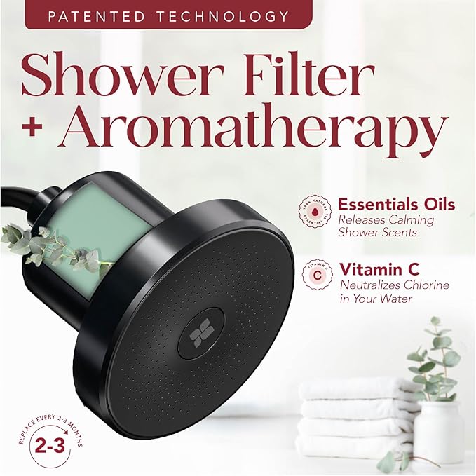 Vitamin C Shower Filter Replacement Cartridge + Shower Steamers Aromatherapy - Image 2