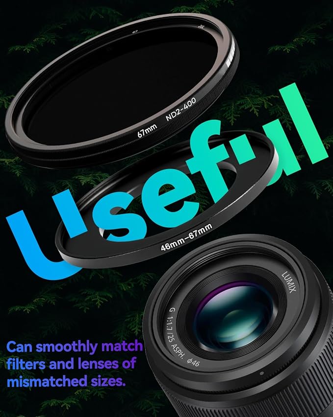 40.5-58mm Metal Step-Up Ring Adapter Compatible - Image 9