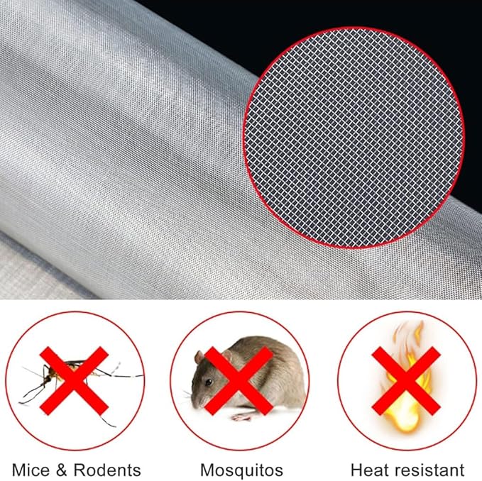 MRYBD 304 Stainless Steel Woven Wire Mesh Small 1mm Hole Fine Wire Mesh - Image 4