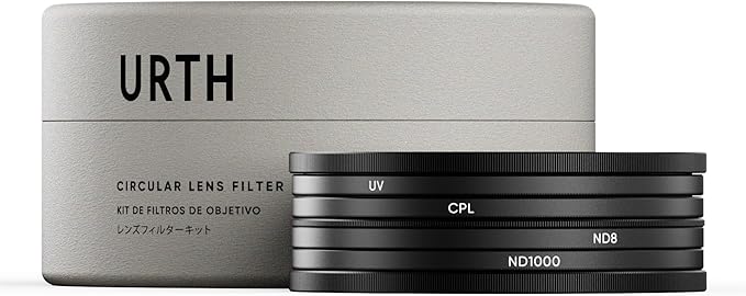 Urth 82mm UV, Circular Polarizing, ND1000 Lens Filter Kit by Urth