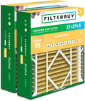 Filterbuy 21x21x5 Air Filter MERV 11 Superior Pet & Allergy Defense, by Filterbuy
