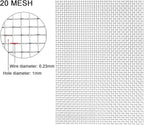 Stainless Steel Woven Wire Mesh, Metal Woven Mesh, 20 Mesh Stainless Steel Air - Image 2