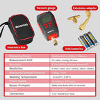 Digital Vacuum Gauge, HVAC Micron Vacuum Gauge Tester - Image 6