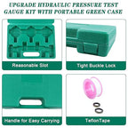 SINOCMP Hydraulic Pressure Test Kit, 3 Pressure Gauges 25Mpa/40Mpa/60Mpa 6 Test - Image 5