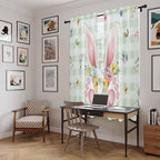 Easter Window Curtains 72 Inch Long 2 Panel Set, Rod Pocket Long Curtains & - Image 6