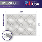 BNX TruFilter 14x20x1 Air Filter MERV 8 - Image 2