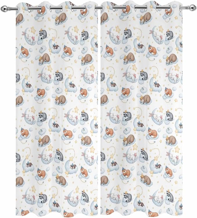 Cartoon Animals Outdoor Curtains - Image 9