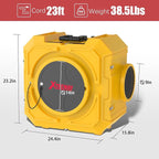 800CFM Hepa Air Scrubber with 3-Stage Filtration, Stackable Negative Air Machine - Image 4