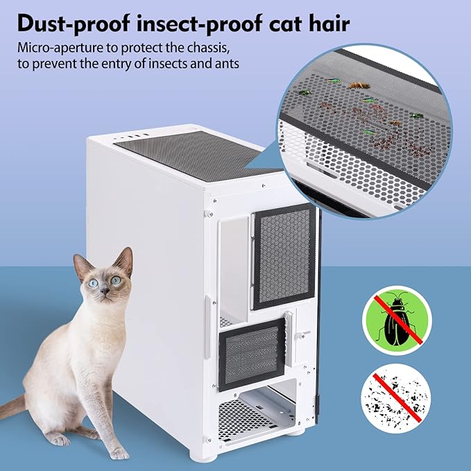 400x300mm DIY PC Case Dust Filter, 1.2mm Hole, PVC Dustproof Mesh Filter Cover - Image 4