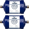 2 Pack Buck Bi-Flow Refrigerant Liquid Line Filter Drier 3/8" ODF Sweat BFK-083S by BuckUSA