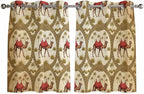 2 Panel Kitchen Cafe Curtains, Window Decor Tier Curtains by Hokiten