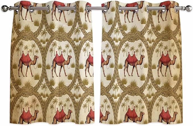2 Panel Kitchen Cafe Curtains, Home Decor Window Covering Tier Curtains by Hokiten