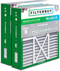 Filterbuy 16x20x5 Air Filter MERV 8 Essential Dust & Allergy Defense, Pleated by Filterbuy