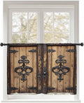 Sheer Curtains 45 Inch Length, Barn Door Semi Sheer Curtains Light Filtering by Unknown