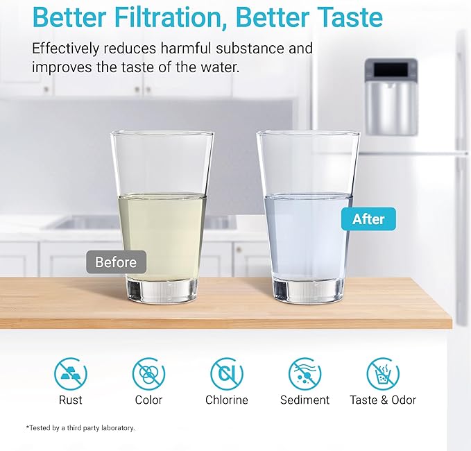 AQUA CREST LT1000PC ADQ747935 Refrigerator Water Filter and Air Filter - Image 7