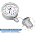 MEASUREMAN Fully Stainless Steel Hydraulic Glycerin Filled Pressure Gauge - Image 5