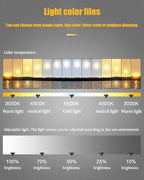 JSLJDM 500X500 mm Illuminated Backlit LED Bathroom Mirror, Wall Mounted - Image 5
