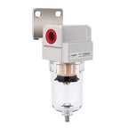 NANPU 1/4" NPT Compressed Air Line Filter, 5 Micron Brass Element, Poly Bowl - Image 7