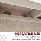 2-Inch Round Open Screen Vent, Mill Finish, 12 Pack - Image 6