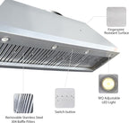 CT Copper Tailor Sloped Copper Vent Hood Island Mount, 1260 CFM Exhaust Fan - Image 8