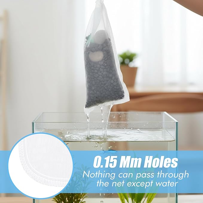 3 Pack 180 μm Filter Bag, Aquarium Media Bag - Image 2