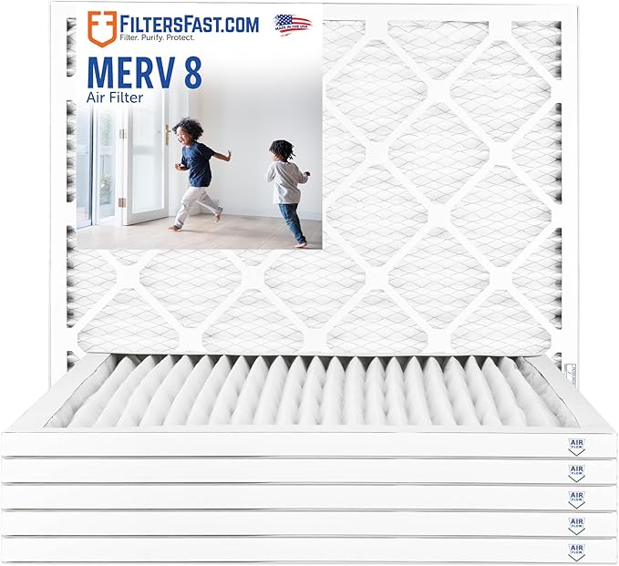 Filters Fast 13x22x1 Air Filter MERV 8, Made in the USA, Actual Size: by FiltersFast