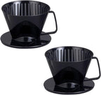 Fino Pour-Over Coffee Brewing Filter Cone, Number 1-Size, Brews 1 to 2-Servings by Fino