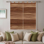 Brown Western Bedroom Curtains 72 Inch Length, Window Curtains Tab Top - Image 9