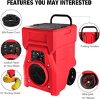 MOUNTO 1000cfm Portable Industrial Air Purifier Negative Air Scrubber - Image 3