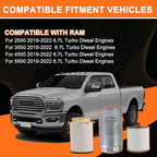 Oil Filter and Fuel Filter Water Separator Set Compatible - Image 2