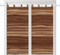 Brown Western Bathroom Curtains 63 Inch Length, Window Curtains Tab Top by Unknown