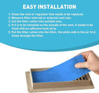 Air Vent Filter for Home, AC & Floor Register Filter, MERV 8 Electrostatic - Image 7