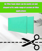 2Pcs 14" X 17" X 5/8"Universal Green Foam Air Filter Material 65-PPI Can Cut to - Image 5