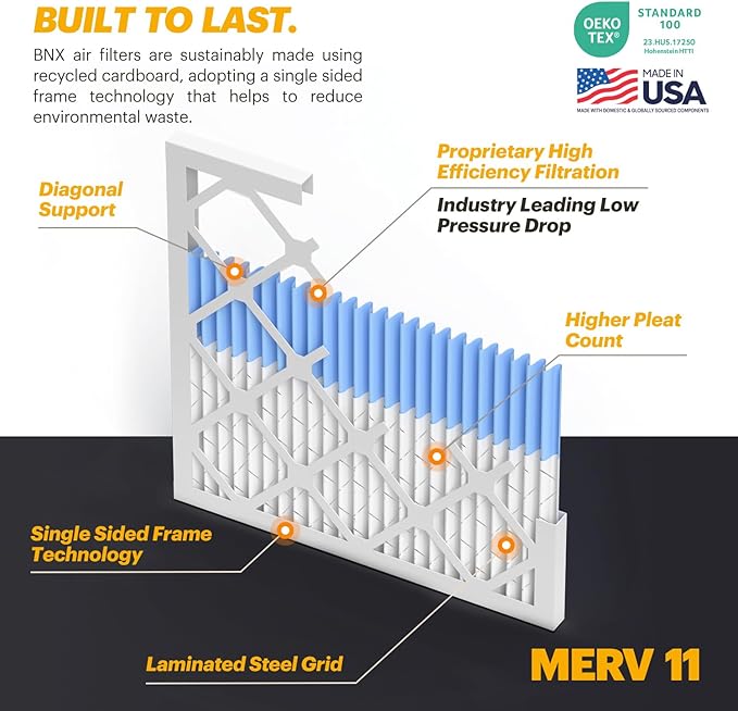 BNX TruFilter 20x23x1 Air Filter MERV 11 - Image 4
