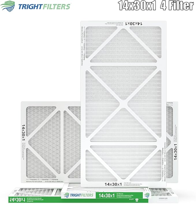 14x30x1 Air Filter 4 Pack, MERV 8 Pleated Dust Defense Air Filters Replacement - Image 9