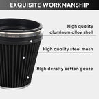 6" 152mm Cold Air Intake Filter Clamp-On Replacement High Flow Inlet Air Filter - Image 3