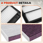 Engine & Upgrade Cabin Air Filter Kit Compatible - Image 7