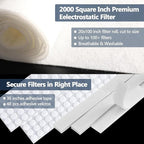 MERV 8 Air Vent Filters, Electrostatic Filter Media - Image 4