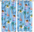 2 Panel Kitchen Cafe Curtains, Desert Landscape Sunlight Filtering Nature Air by Hokiten