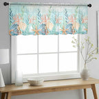 Summer Beach Sheer Valance Curtains - Image 3